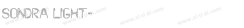 Sondra Light字体转换